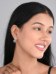 Rose Gold plated Oval drop Earring