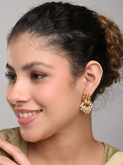 Gold plated peacock Studs