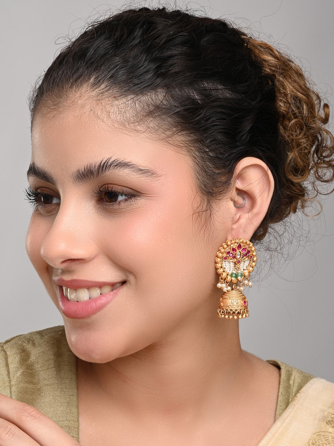 Temple jhumka Earring