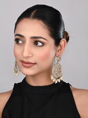 Gold-Plated Floral Motif Earrings