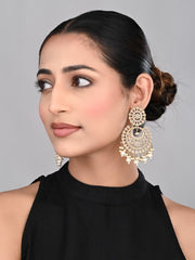 Circular Contemporary Chandbali - Gold