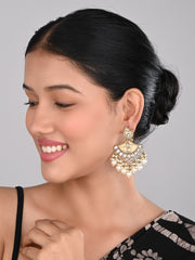 Contempoary MOP Chandbali - Gold