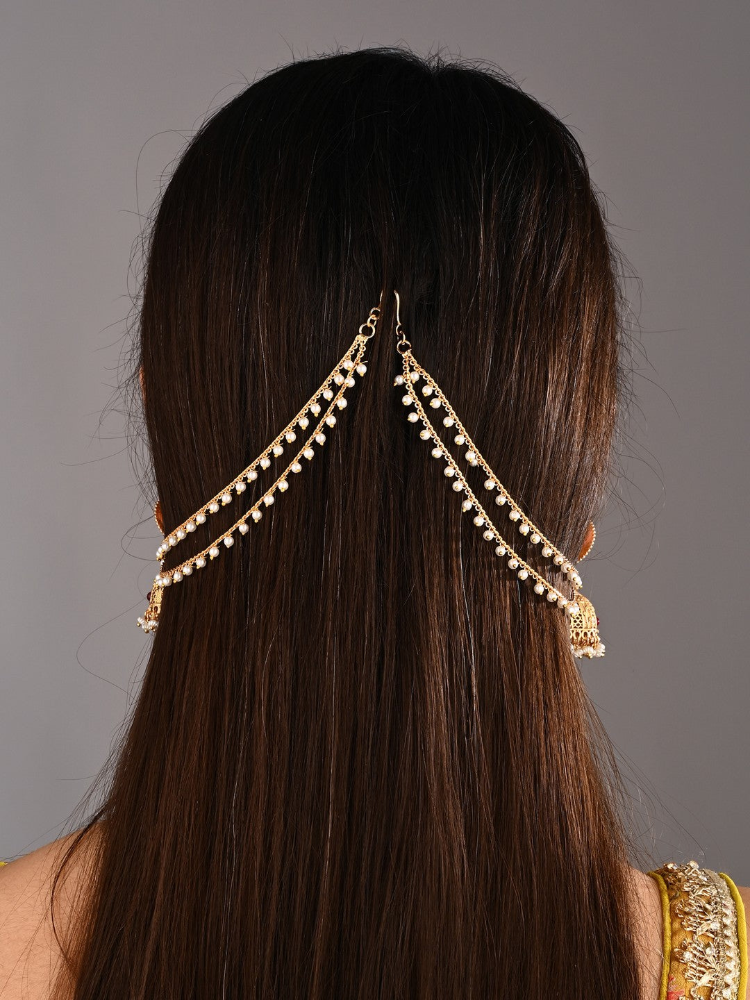 Delicate double layered Ear chain