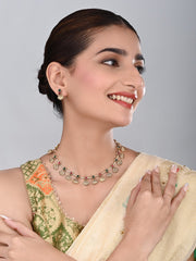 Gold Plated Delicate Necklace Set