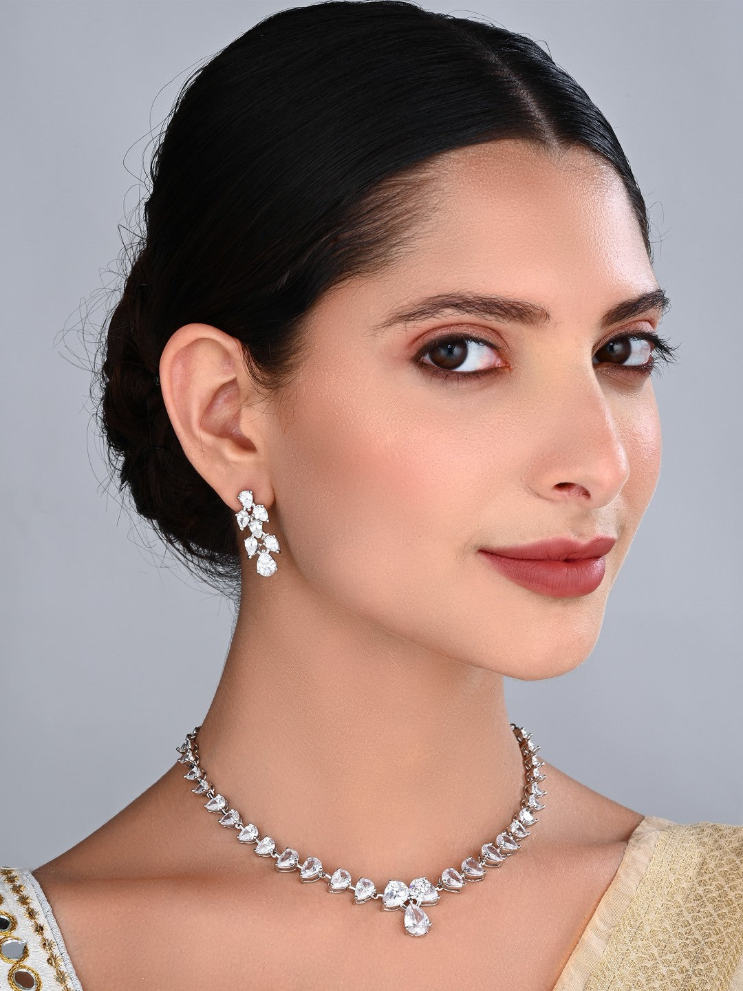 Celeste Crystal Necklace & Earring Set