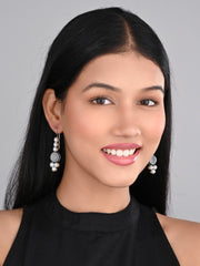 Pearl & Stone drop earring White