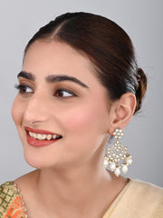 Contemporary Kundan chandbali