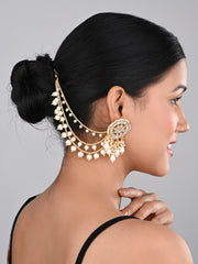 Gold Plated Ear chains -2