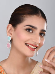 AD stone Tear drop earrings