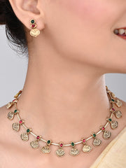 Gold Plated Delicate Necklace Set