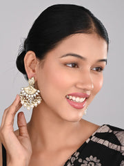 Contempoary MOP Chandbali - Gold