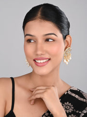 Kundan Studs with pearl drops