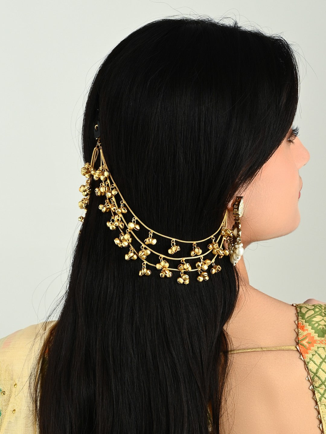 Opulent Multistrand ghungroo Earchains
