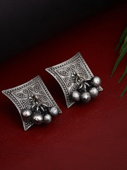 Silver oxydized earring with Ghungroo