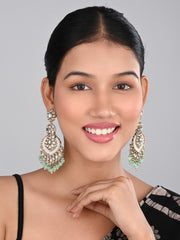 Gold plated & Meenakari Chandbali Mint