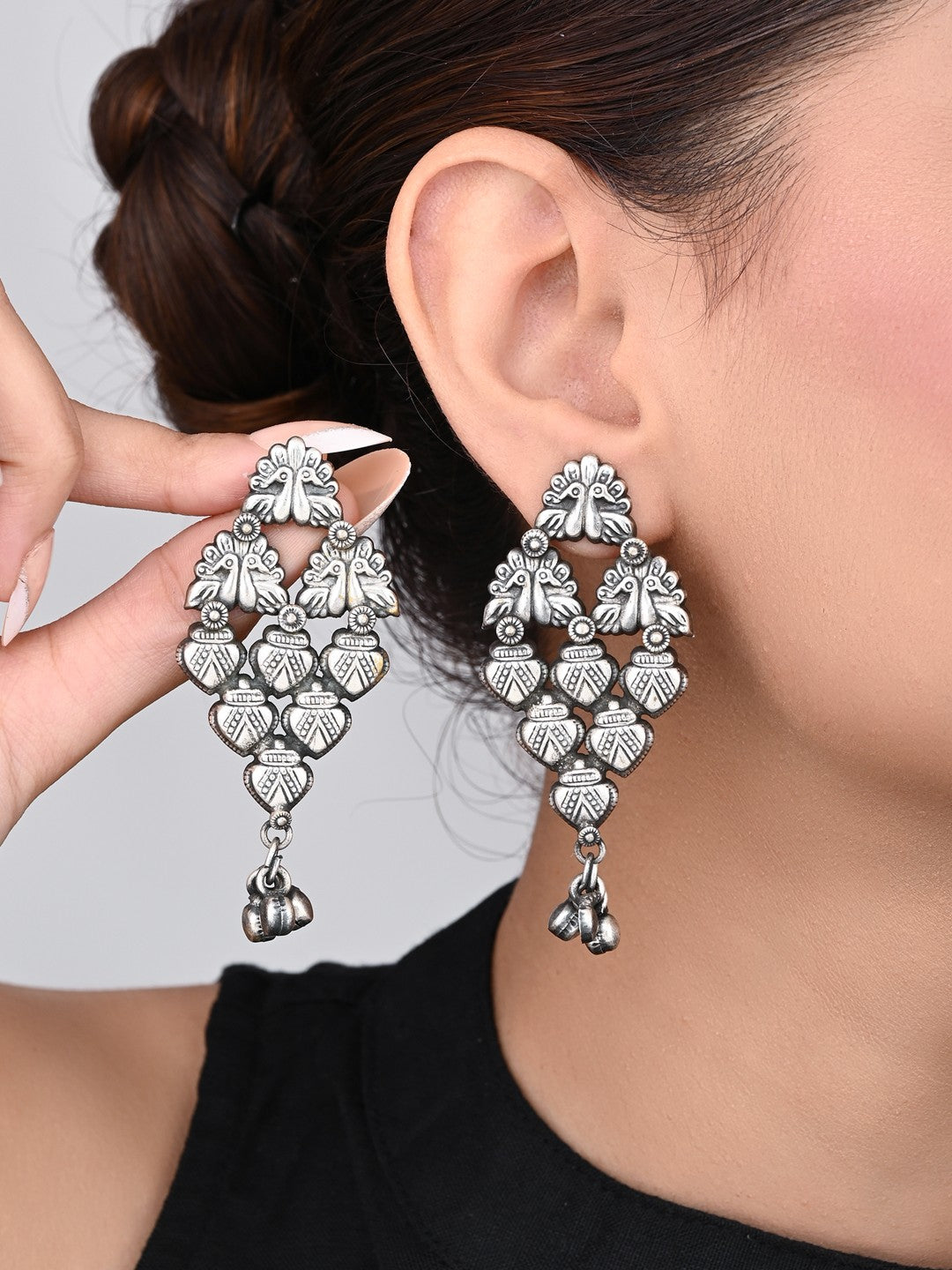 Vintage Floral Cascade Earrings
