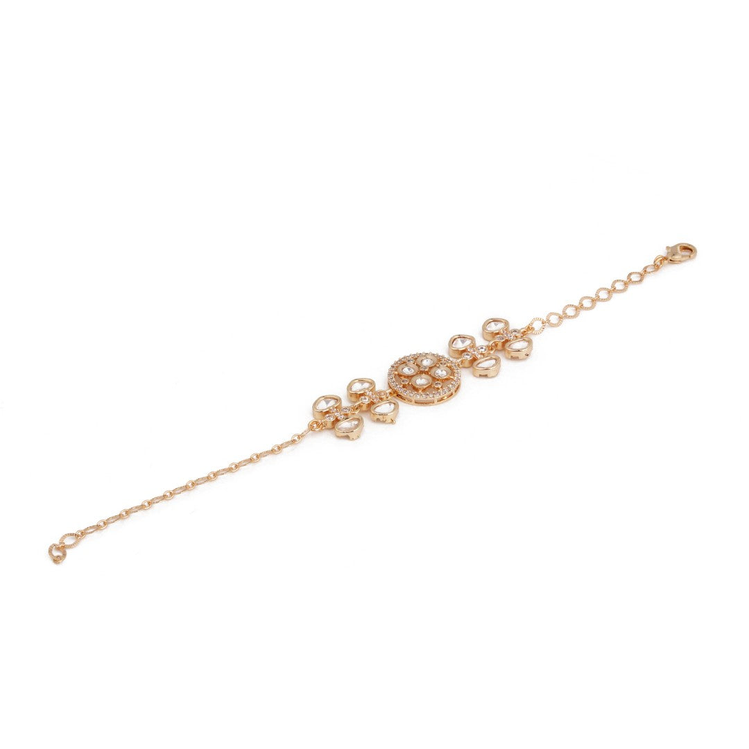 Delicate Floral Crystal Bracelet
