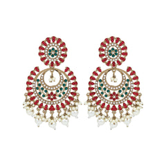 Circular Contemporary Chandbali - Multi