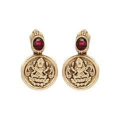 Gold Plated Laxmi coin Necklace Set
