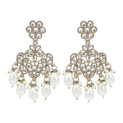 Contemporary Kundan chandbali
