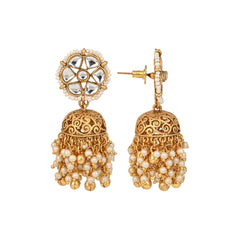 Kundan Choker Necklace Set with Stud Earrings