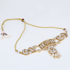 Kundan & Meenakari Necklace Set Gold