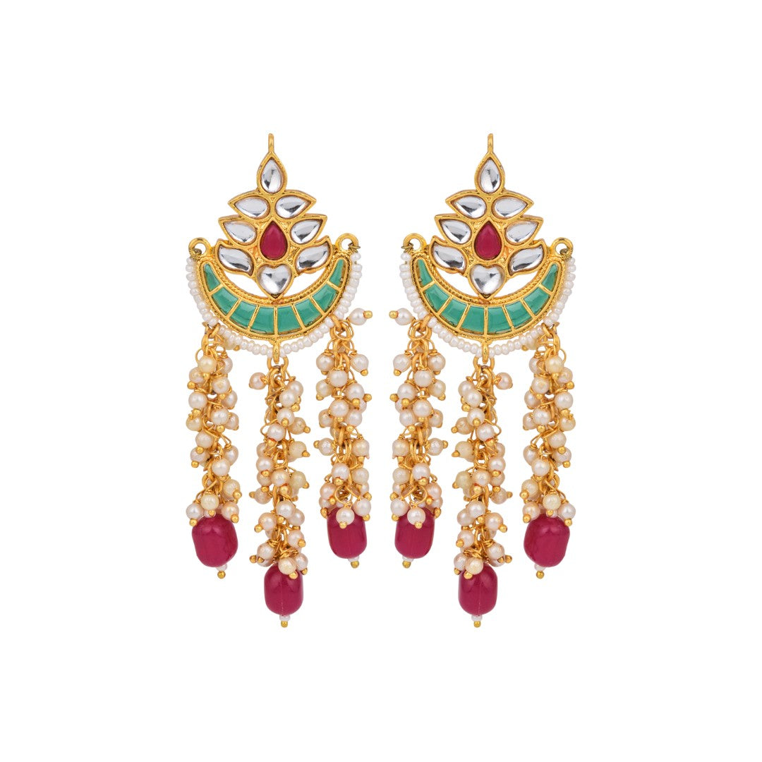 Temple chandbali Earring