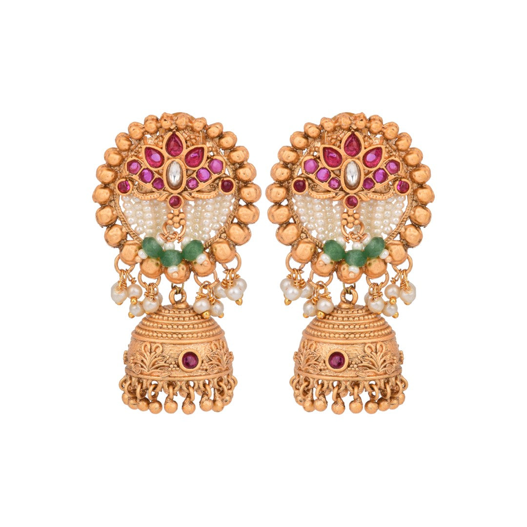 Temple jhumka Earring