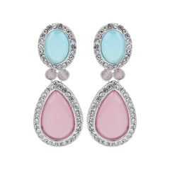 AD stone Tear drop earrings