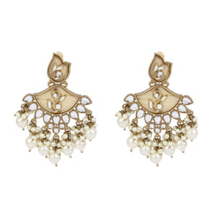 Contempoary MOP Chandbali - Gold