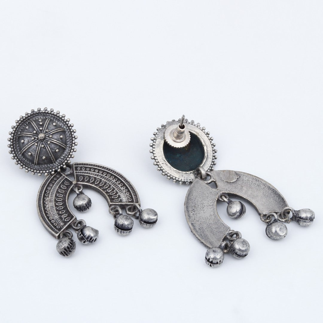 Tribal Crescent Drop Earrings