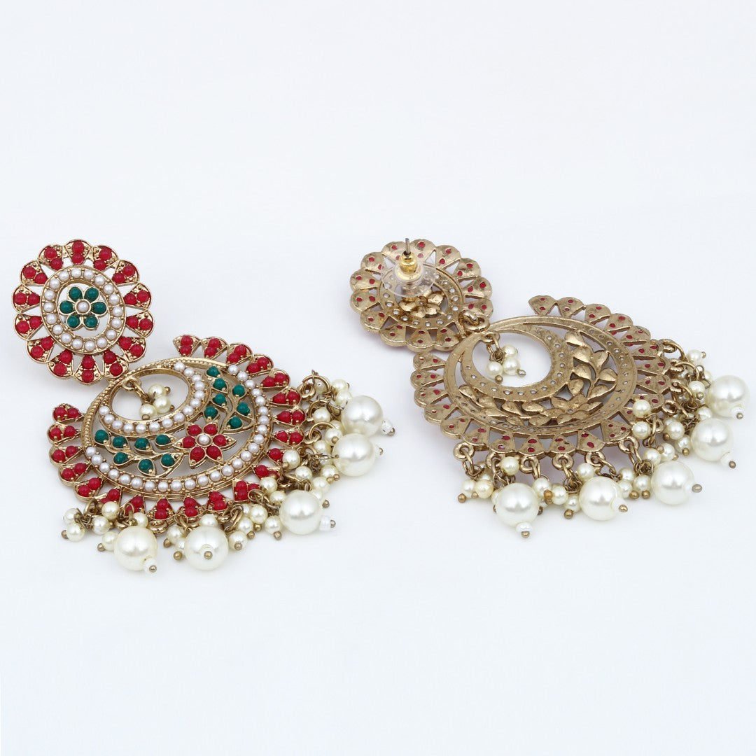 Circular Contemporary Chandbali - Multi