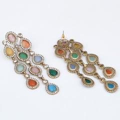 Chandelier Drop Earring Multi col