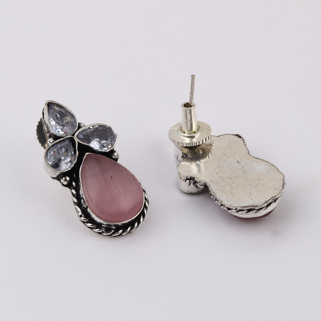 Silver Oxidised finish AD pendant Set