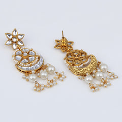 Kundan & Meenakari Necklace Set Gold