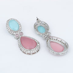 AD stone Tear drop earrings