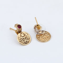 Gold Plated Laxmi coin Necklace Set