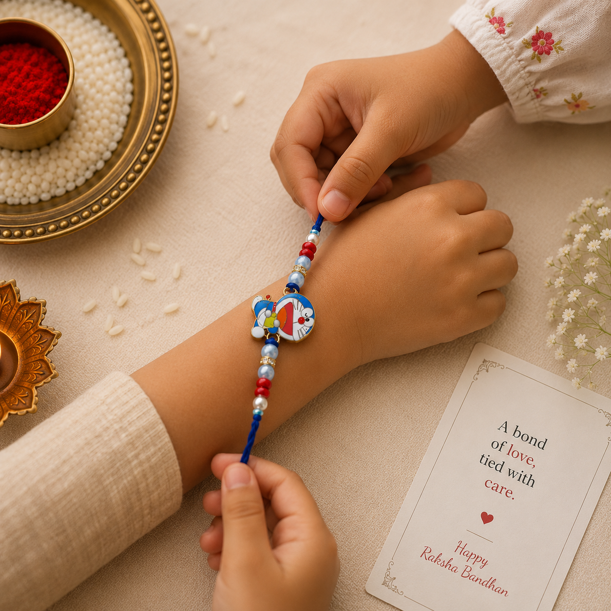Cartoon Character Rakhi Combo Set – 2