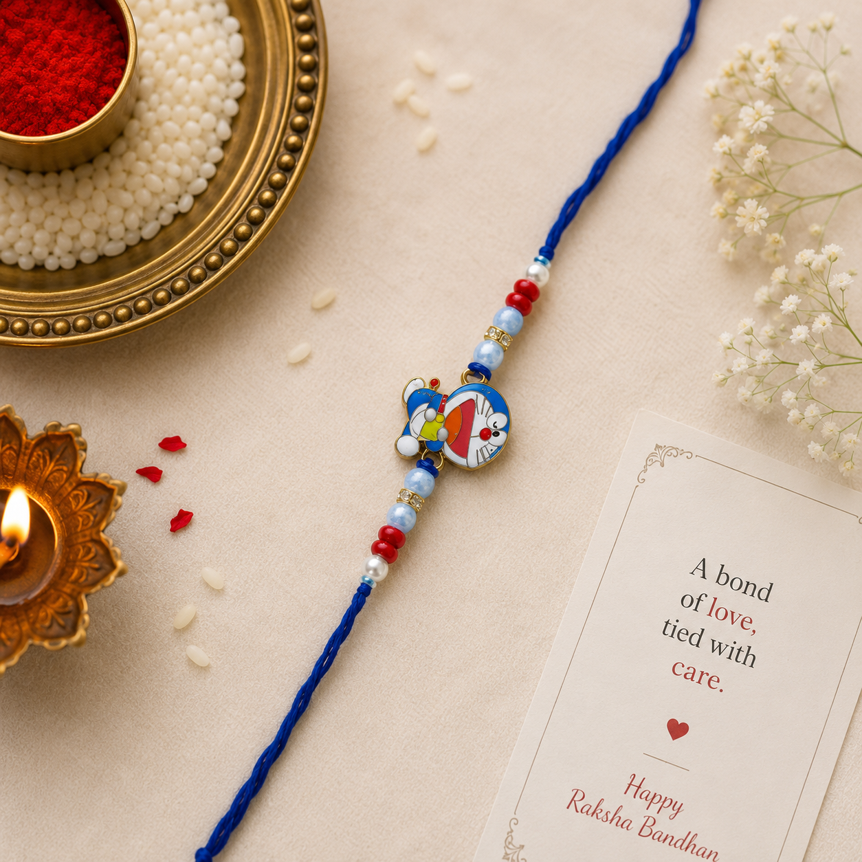 Cartoon Character Rakhi Combo Set – 2