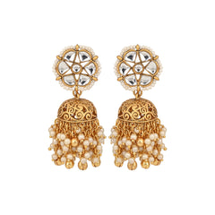 Kundan Choker Necklace Set with Stud Earrings