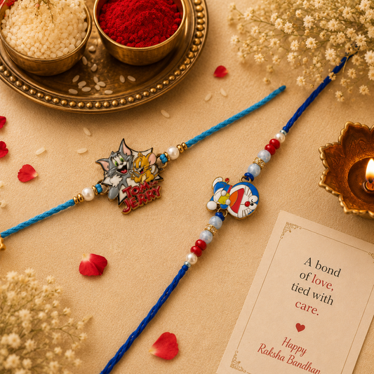 Cartoon Character Rakhi Combo Set – 2