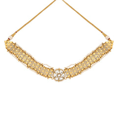 Kundan Choker Necklace Set with Stud Earrings