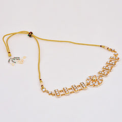 Kundan Choker Necklace Set with Stud Earrings