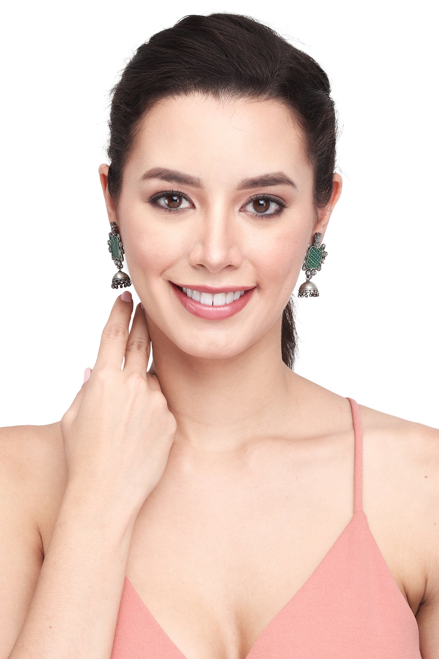 Handpainted contemporary style jhumka