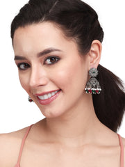 Silver Oxidised finish Jhumka