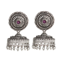 Silver Oxydised Jhumka