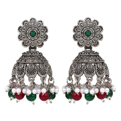 Silver Oxidised finish Jhumka
