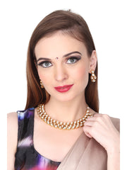 Gold plated Kundan Jewellery set