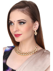 Gold plated Kundan Jewellery set