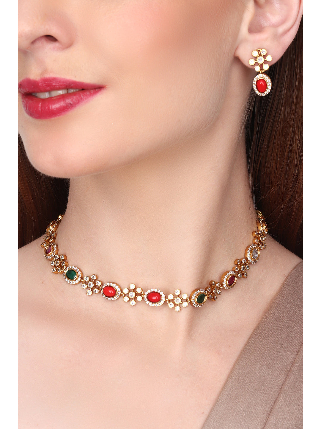Gold plated Necklace set